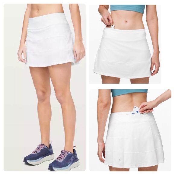 Reposh Lululemon Pace Rival Skirt Bright White 6 TALL - Picture 3 of 9